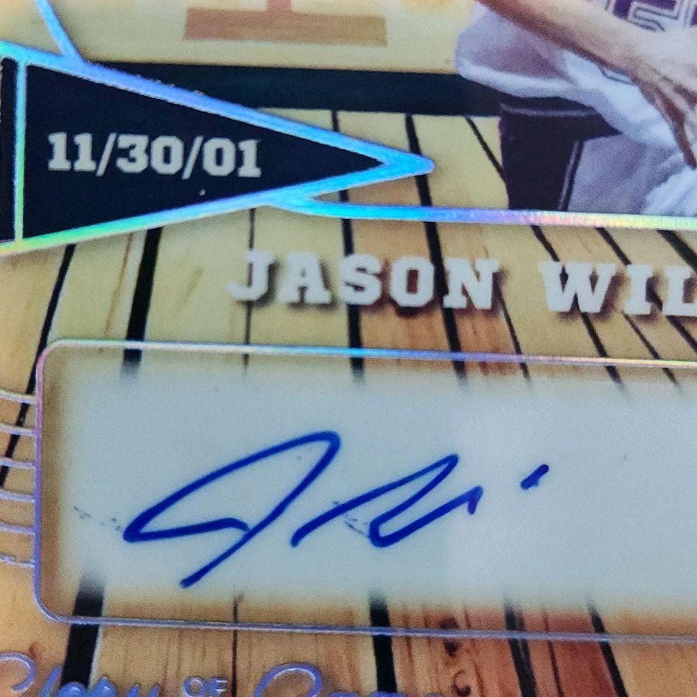 Jason Williams Autographed 2025 Leaf Glory Of The Game "Glory Days" 03/40 Trading Card