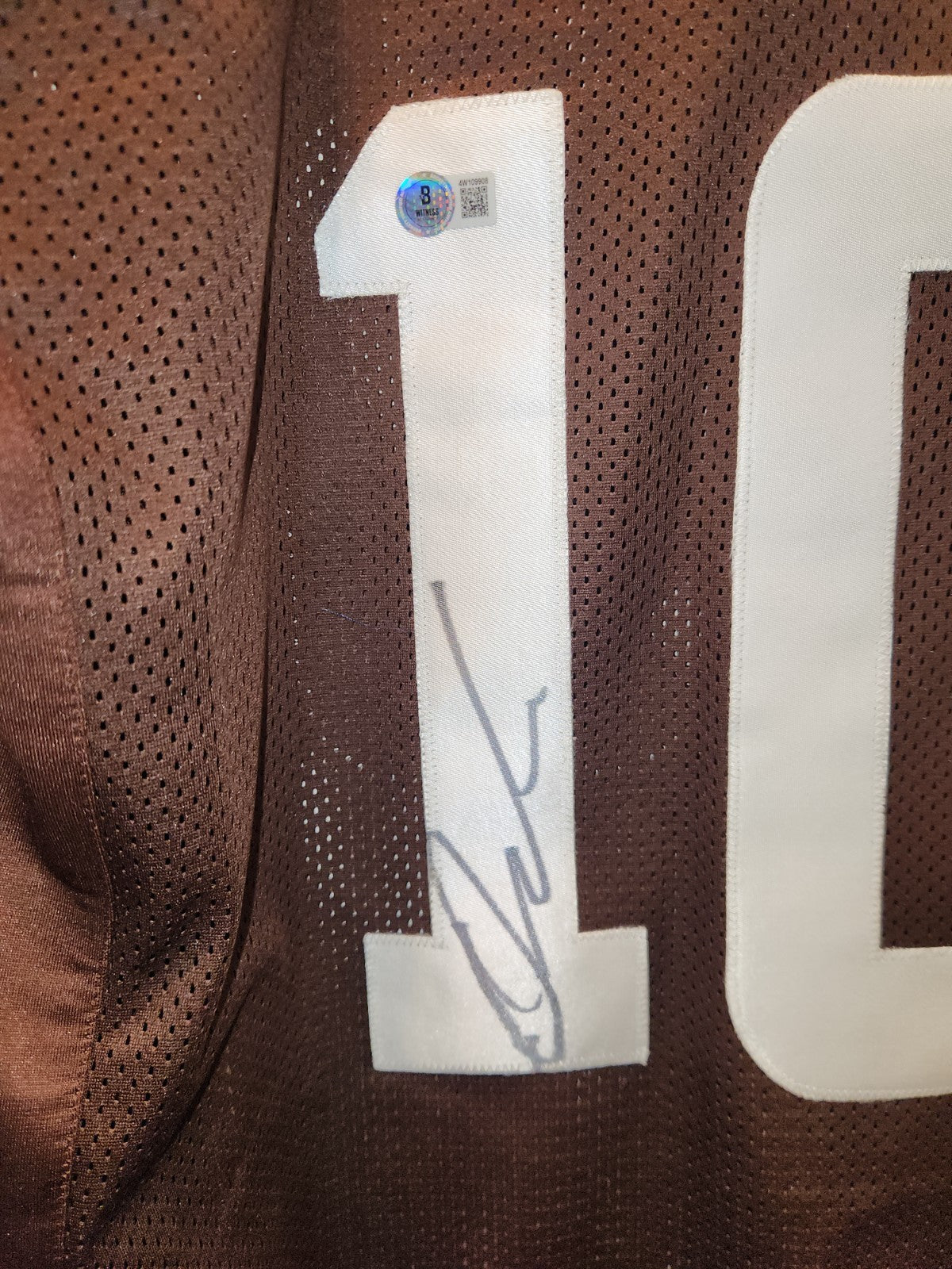 Quinshon Judkins Cleveland Browns Autographed / Signed Pro Style Fully Stitched Custom Jersey (JSA)