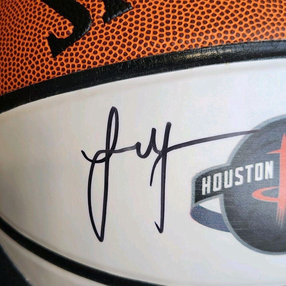 Jalen Green Houston Rockets Autographed / Signed / Inscribed "2021 #2 Pick" NBA Official White Panel Full Size Spalding Basketball (Fanatics)