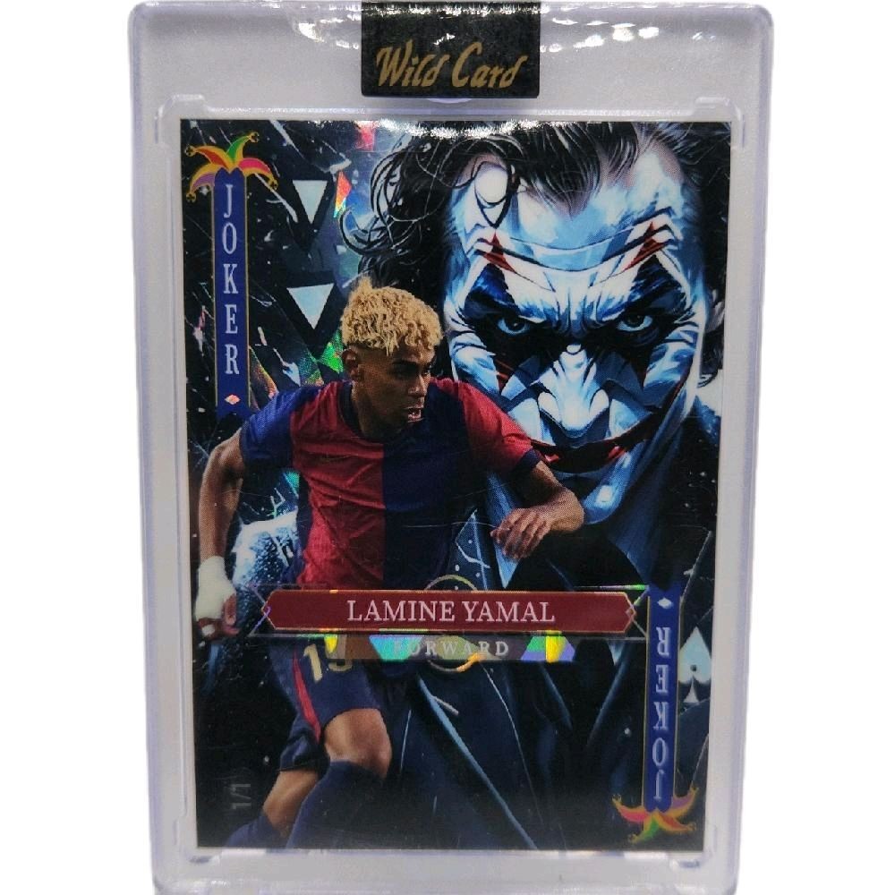Lamine Yamal FC Barcelona 2025 WC Exclusive 1/1 Blue Joker Parallel Card Sealed