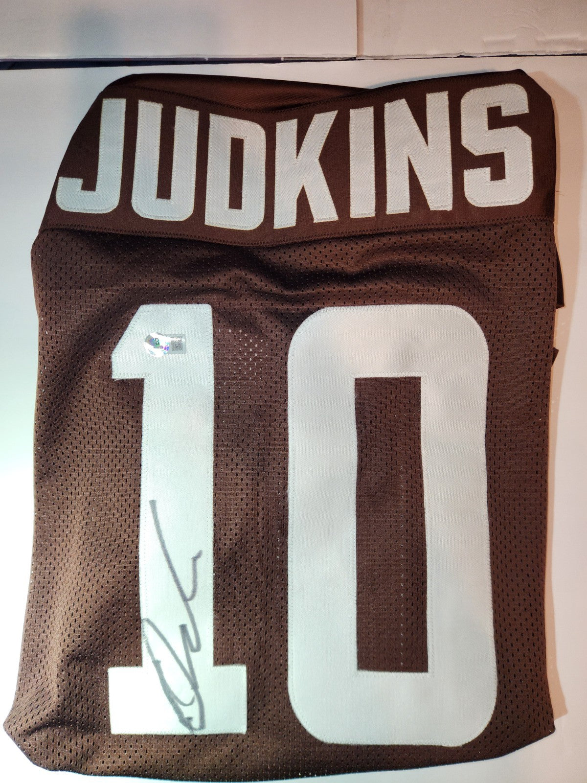 Quinshon Judkins Cleveland Browns Autographed / Signed Pro Style Fully Stitched Custom Jersey (JSA)